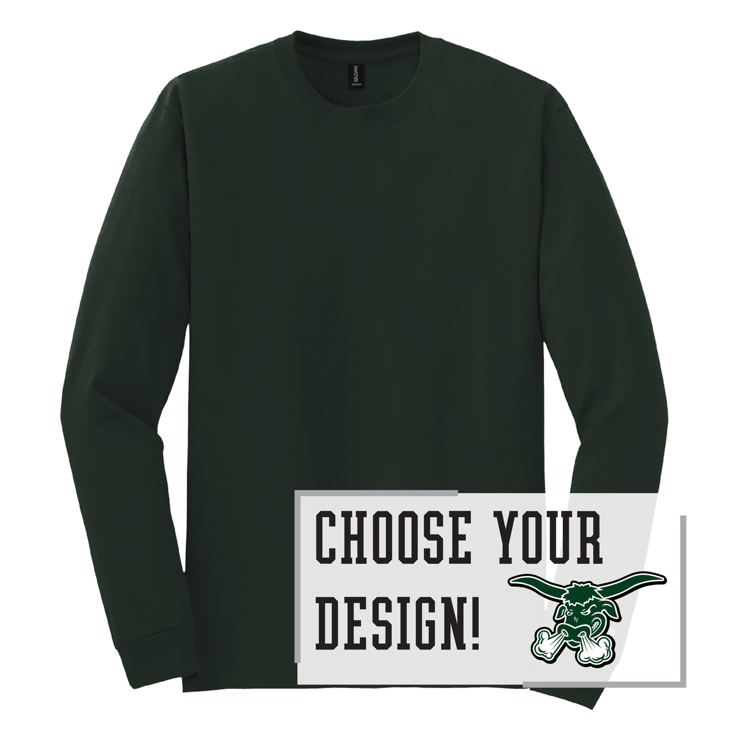 Packers Gildan® DryBlend® 50 Cotton/50 Poly Long Sleeve T-Shirt (8400)