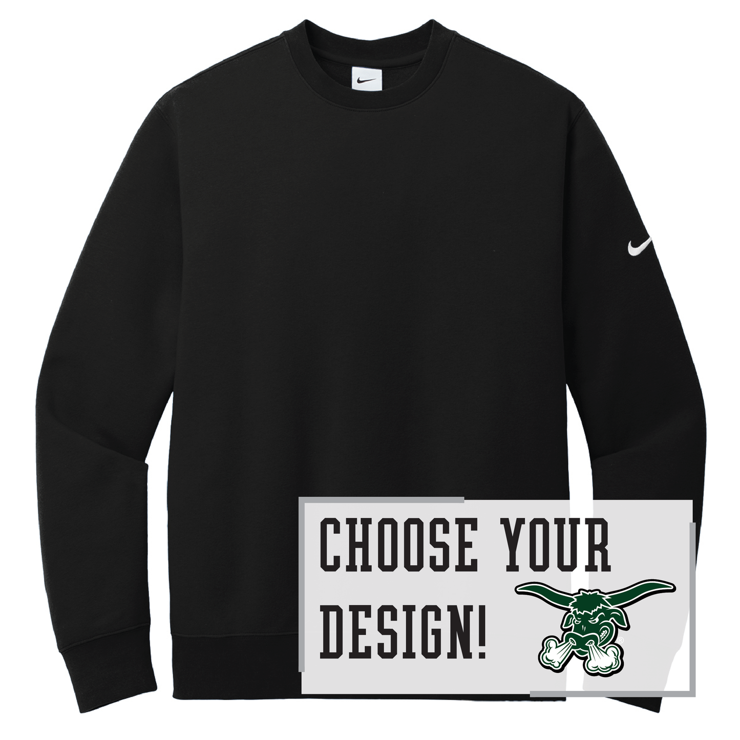 Packers Nike Club Fleece Sleeve Swoosh Crew (NKFD9863)