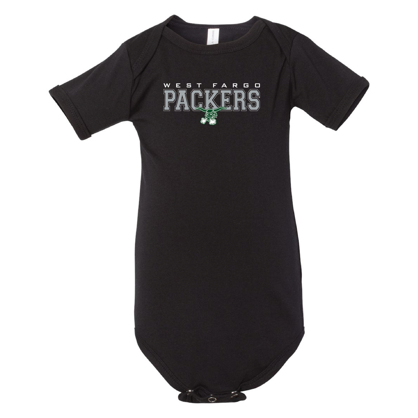 Packers BELLA+CANVAS® Infant Jersey Short Sleeve One Piece (100b)