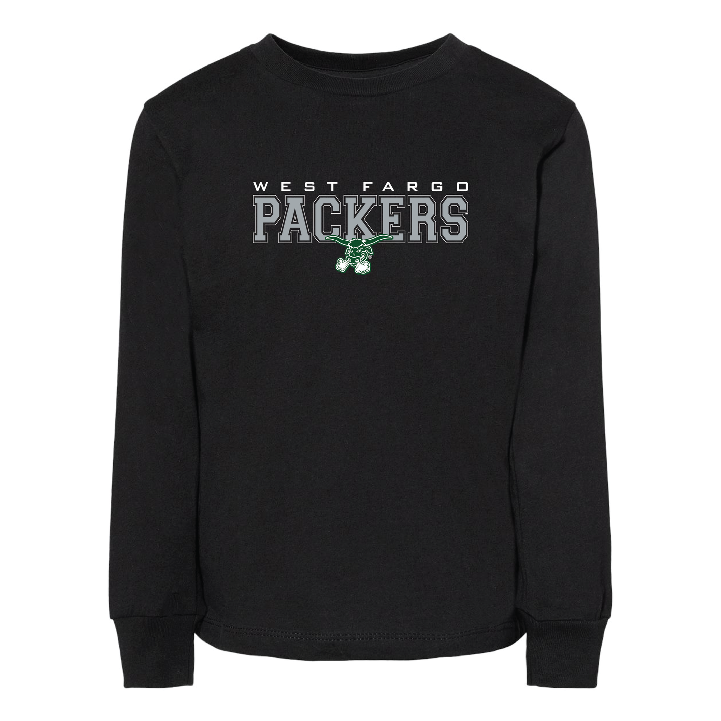 Packers BELLA+CANVAS® Toddler Long Sleeve Tee (3501T)