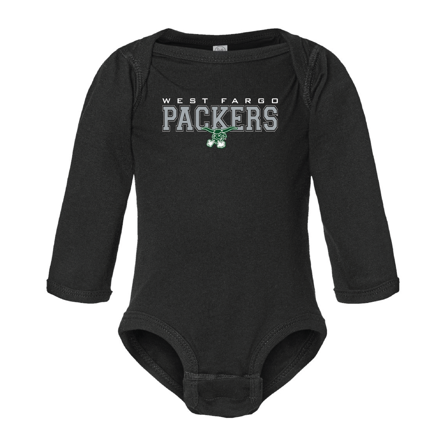 Packers Rabbit Skins™ Infant Long Sleeve Jersey Bodysuit (4421)