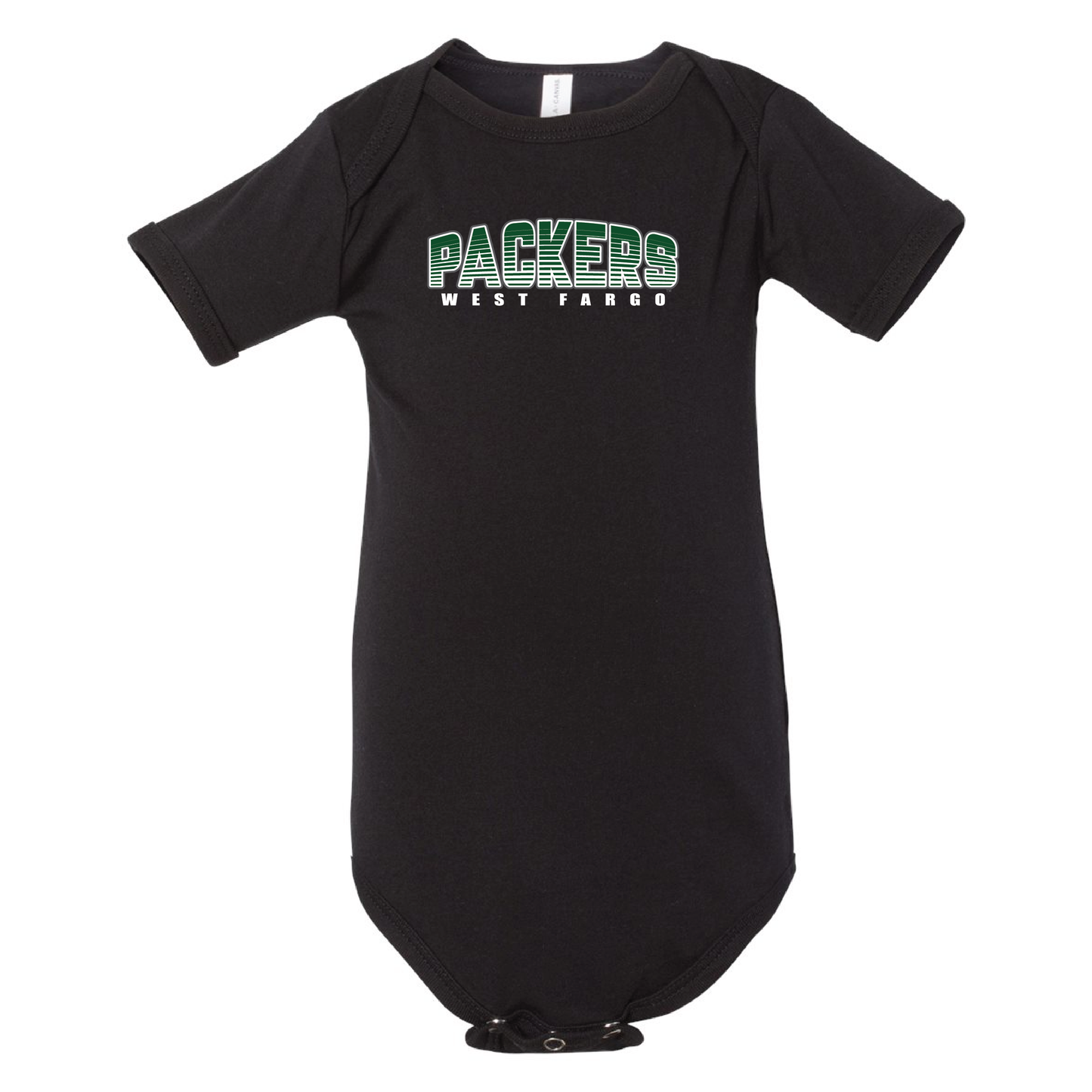 Packers BELLA+CANVAS® Infant Jersey Short Sleeve One Piece (100b)