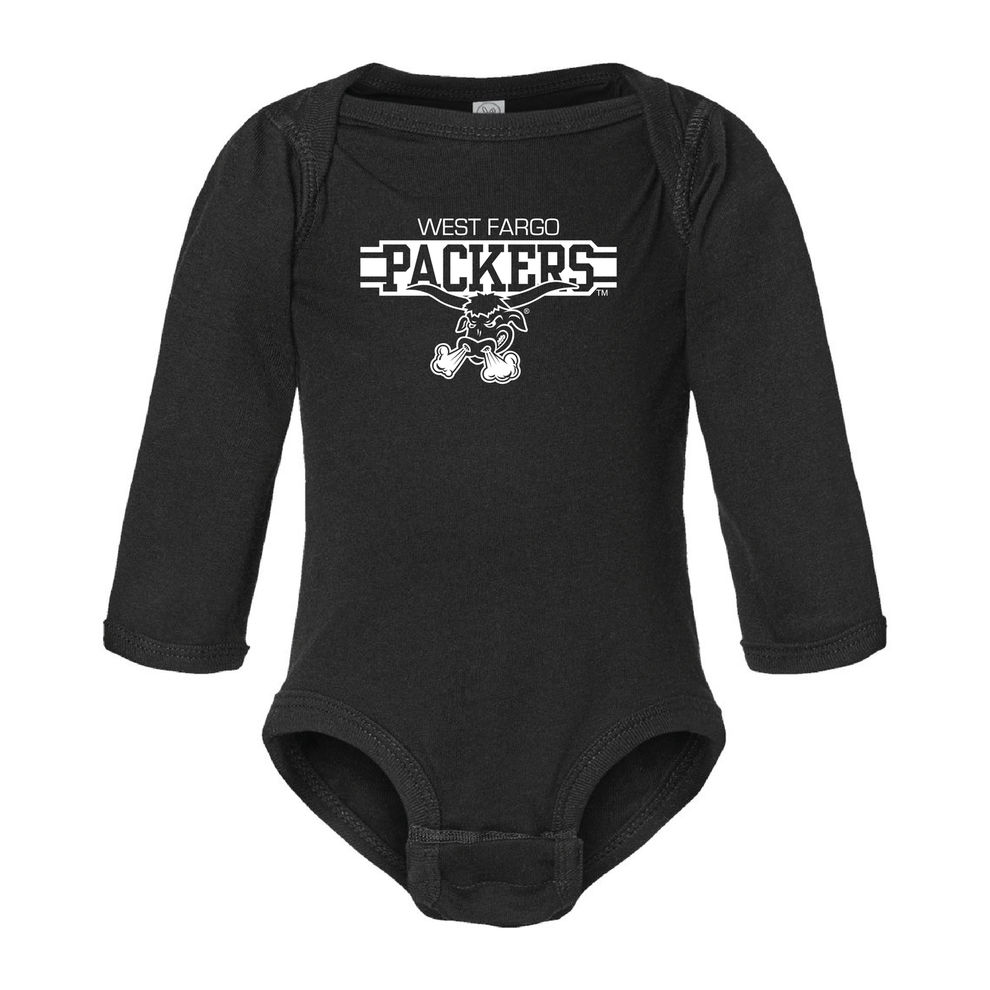 Packers Rabbit Skins™ Infant Long Sleeve Jersey Bodysuit (4421)