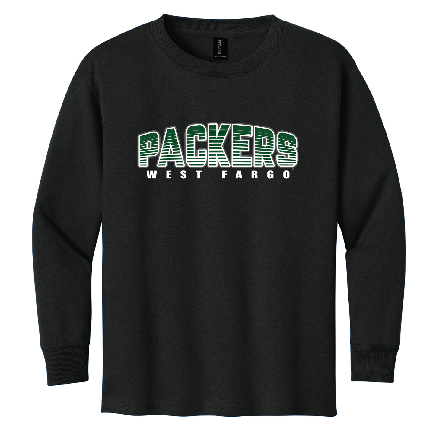 Packers Gildan® Youth 100% Cotton Long Sleeve T-Shirt (5400b)