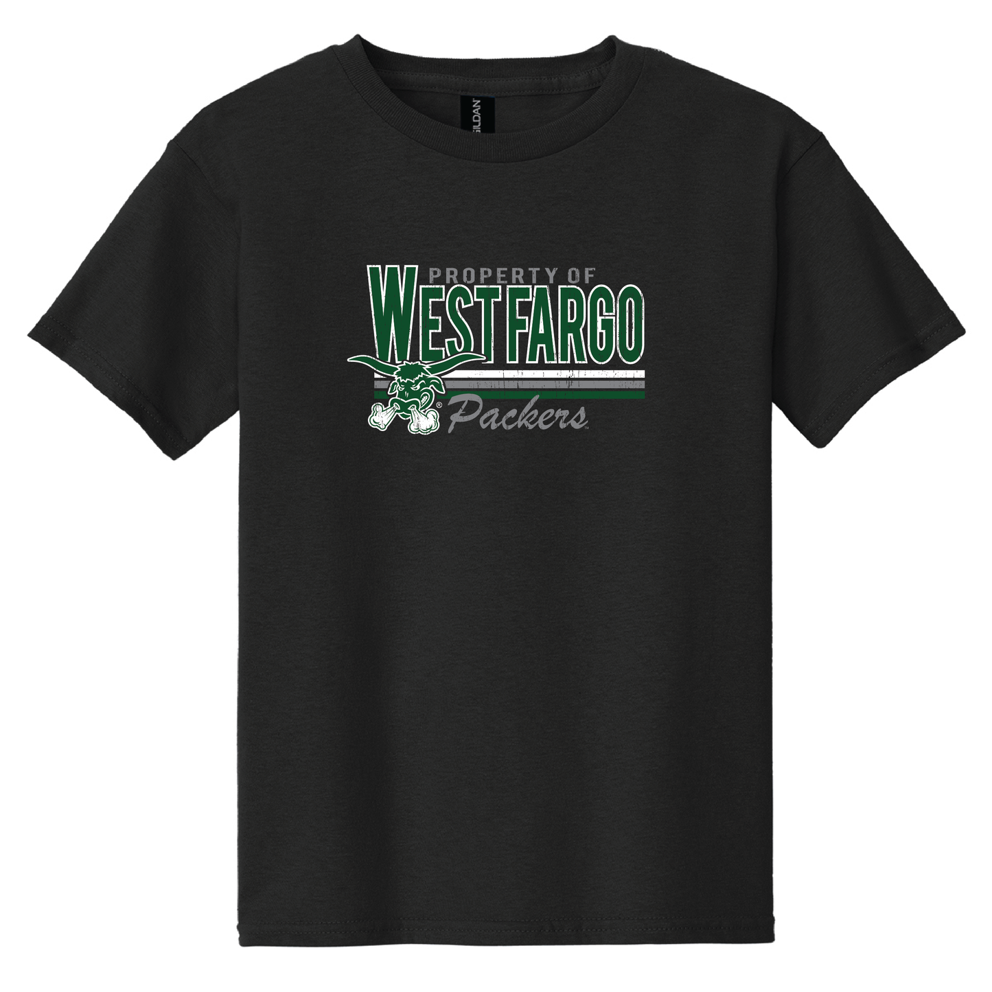 Packers Gildan® Youth 100% Cotton T-Shirt (5000b)
