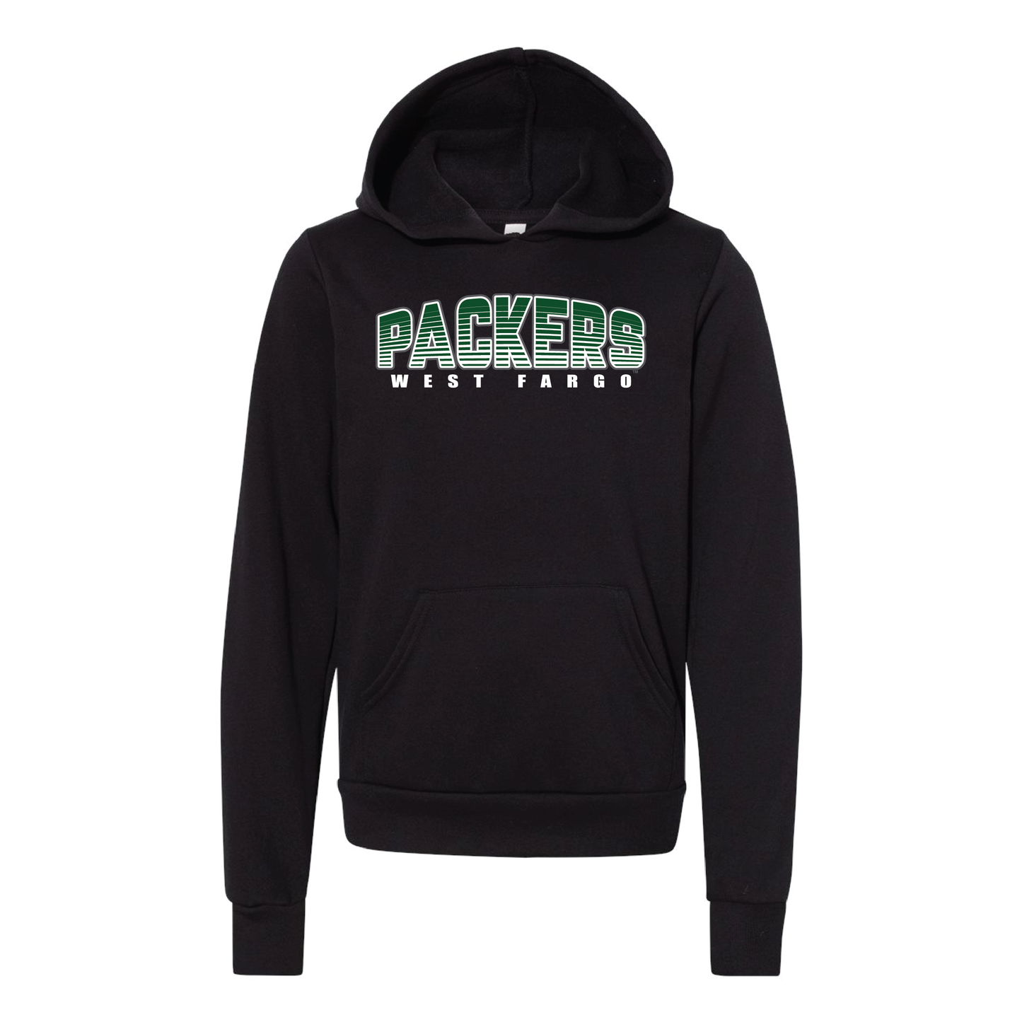 Packers BELLA+CANVAS® Youth Sponge Fleece Hoodie (3719Y)
