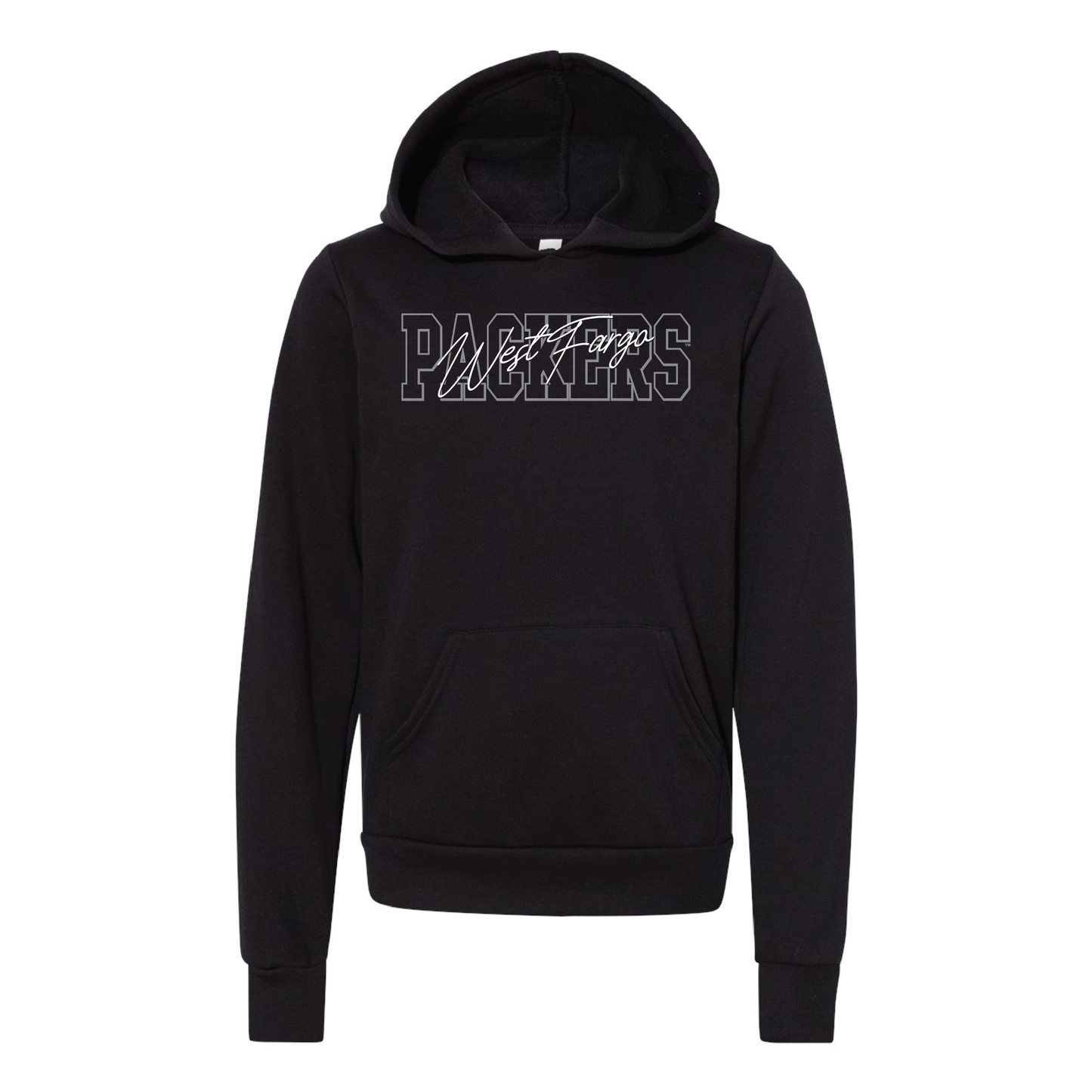 Packers BELLA+CANVAS® Youth Sponge Fleece Hoodie (3719Y)