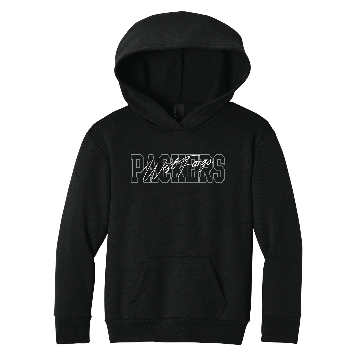 Packers Port & Co™ Youth Pullover Hooded Sweatshirt (PC68YH)