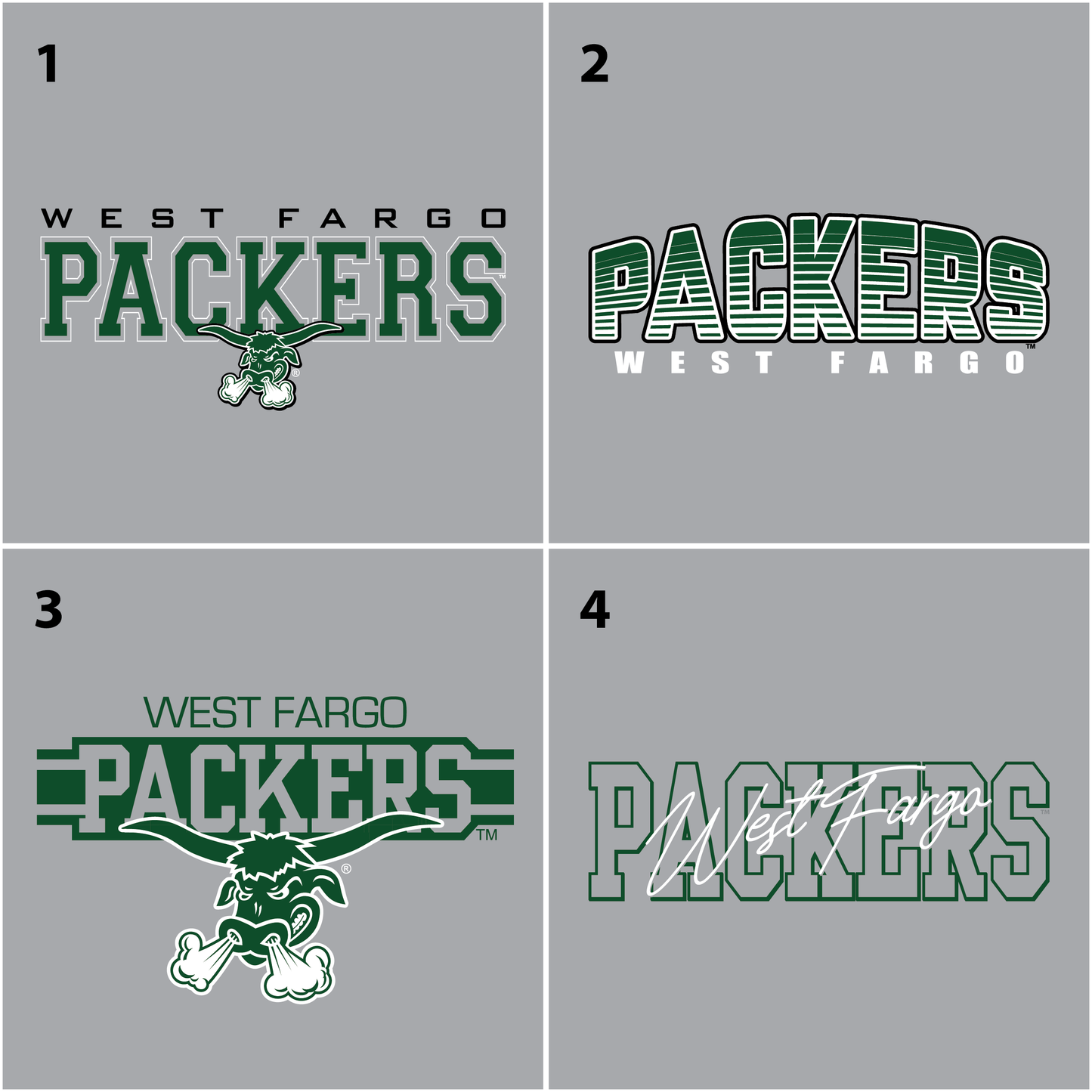Packers BELLA+CANVAS® Toddler Long Sleeve Tee (3501T)