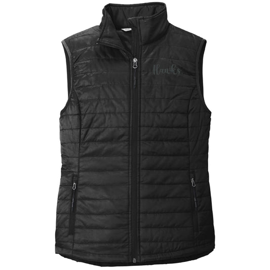 Hawks Port Authority Ladies Packable Puffy Vest