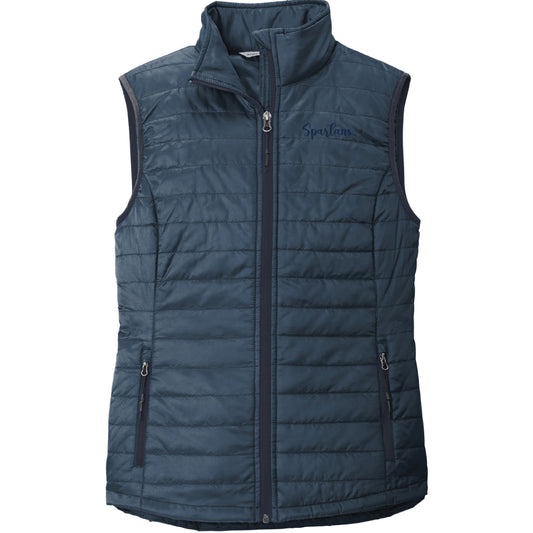 Spartans Port Authority  Ladies Packable Puffy Vest