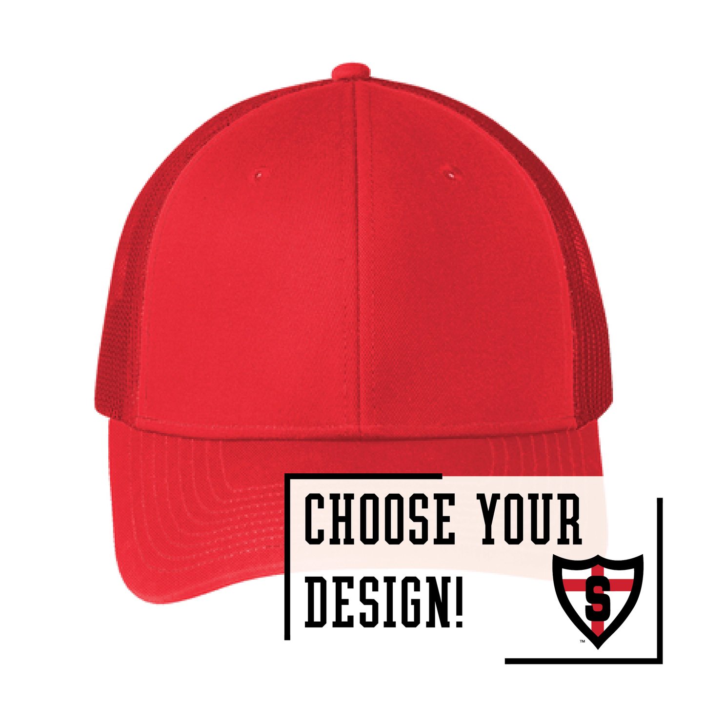 Shanley True Red Port Authority® Snapback Trucker Cap (C402)