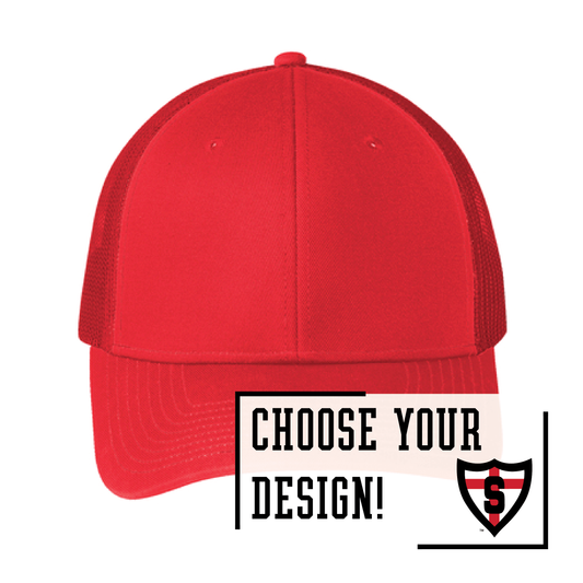 Shanley True Red Port Authority® Snapback Trucker Cap (C402)