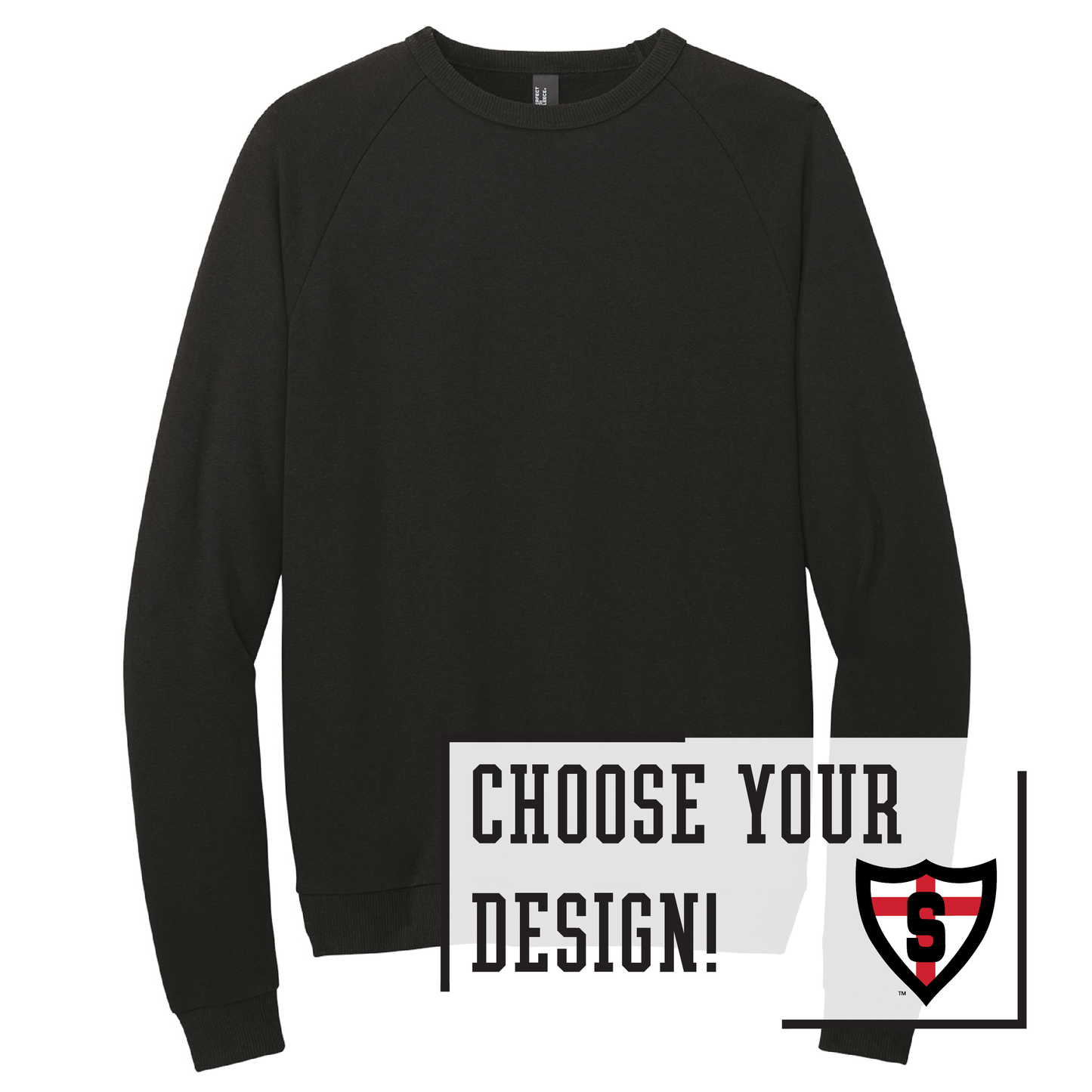 Shanley District® Perfect Tri® Fleece Crewneck Sweatshirt (DT1304)