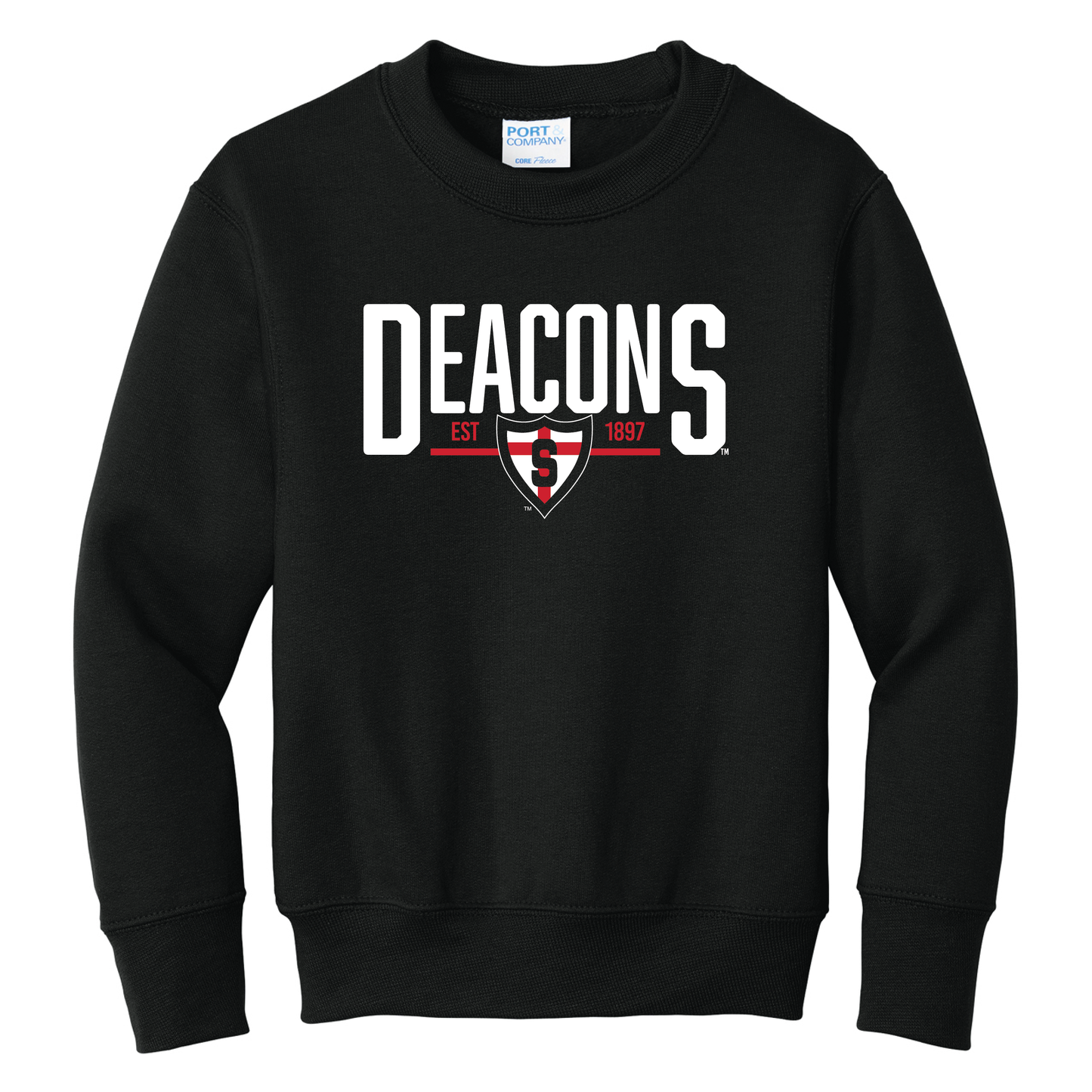 Shanley Port & Co™ Youth Core Fleece Crewneck Sweatshirt (PC78Y)