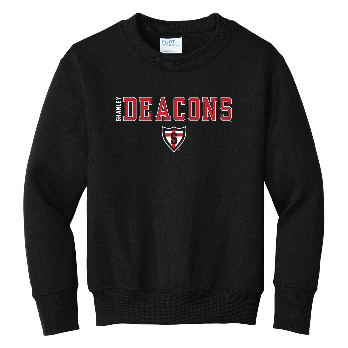 Shanley Port & Co™ Youth Core Fleece Crewneck Sweatshirt (PC78Y)
