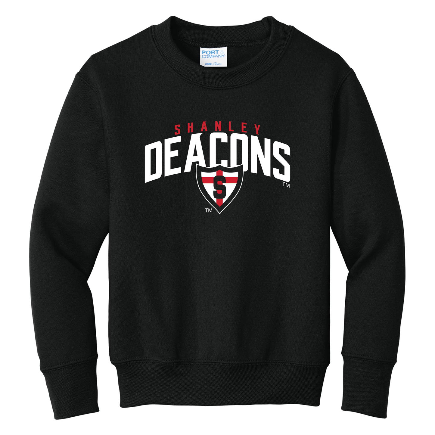 Shanley Port & Co™ Youth Core Fleece Crewneck Sweatshirt (PC78Y)