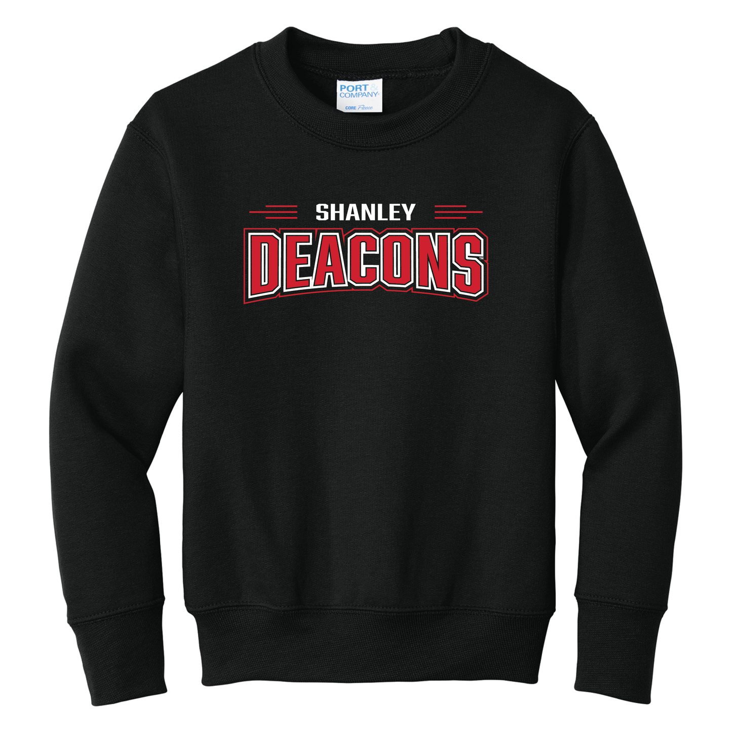Shanley Port & Co™ Youth Core Fleece Crewneck Sweatshirt (PC78Y)