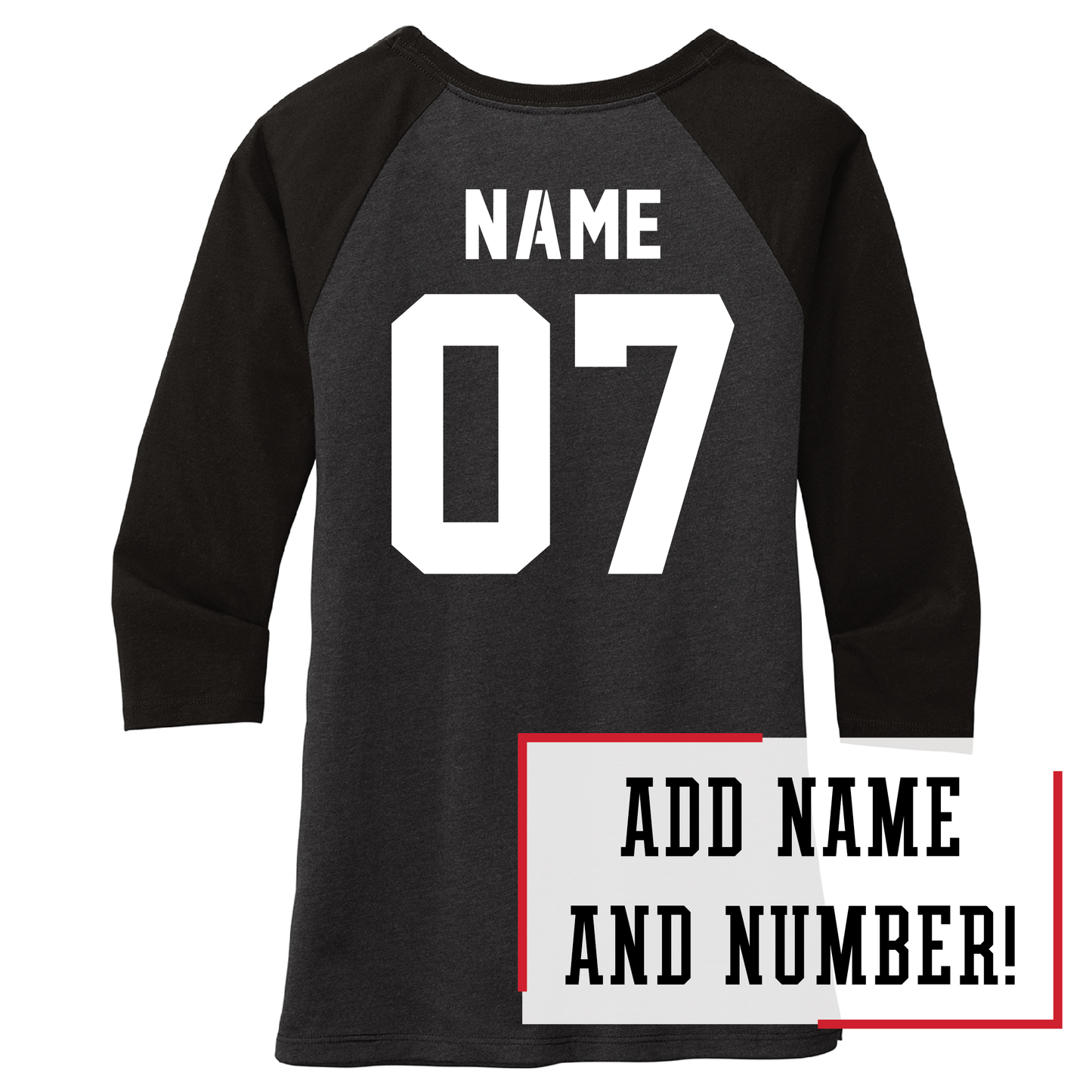 Shanley District® Women’s 3/4-Sleeve Raglan (DM136L)
