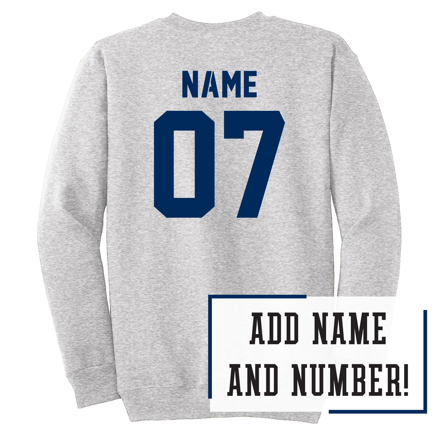 Spartans Ash Port & Co™ Essential Fleece Crewneck Sweatshirt (PC90)