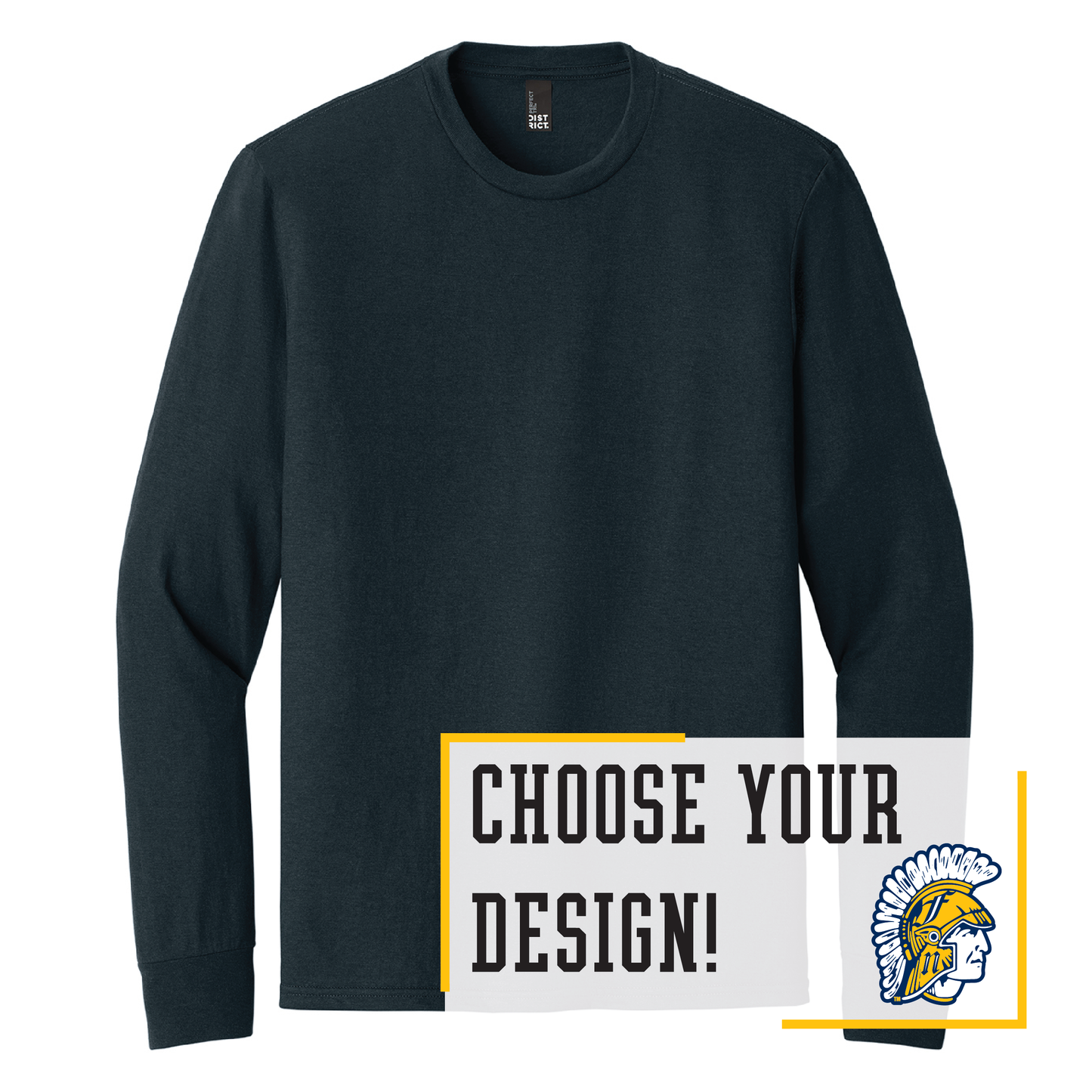 Spartans District® Perfect Tri® Long Sleeve Tee (DM132)