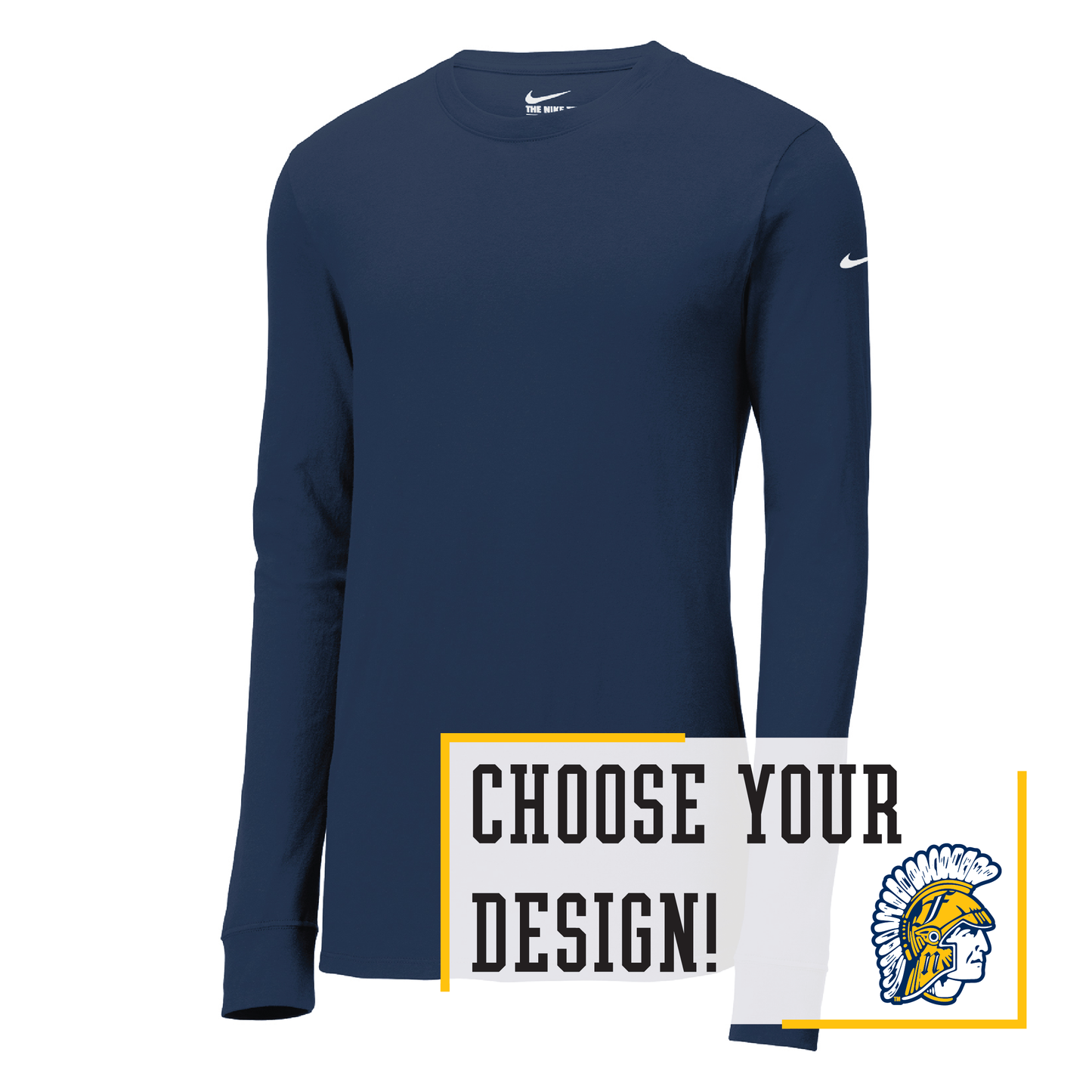 Spartans Nike Dri-FIT Cotton/Poly Long Sleeve Tee (NKBQ5230)