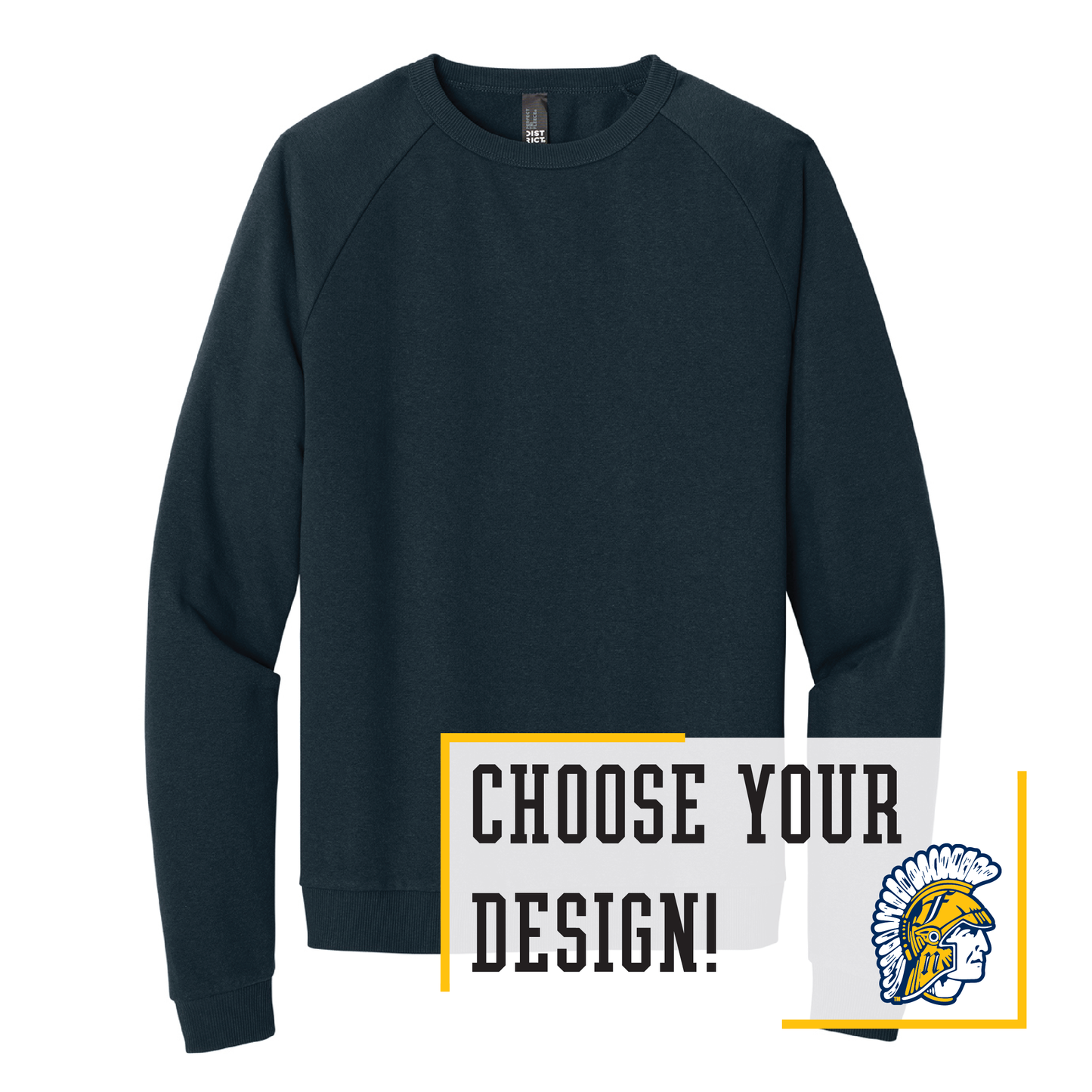 Spartans District® Perfect Tri® Fleece Crewneck Sweatshirt (DT1304)