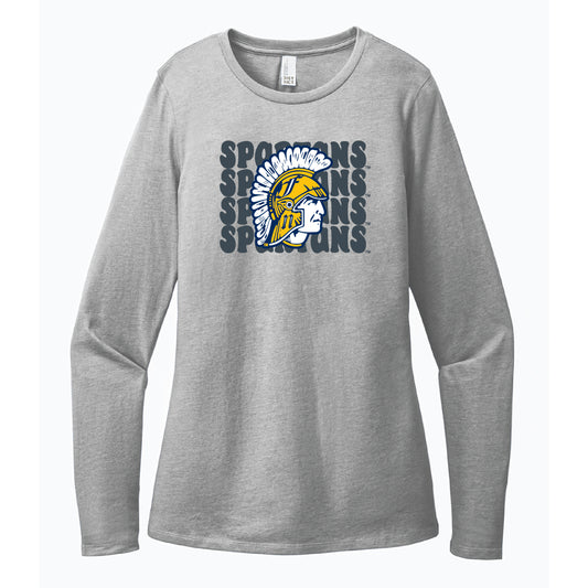 SPARTANS LADIES CVC L/S TEE 0824