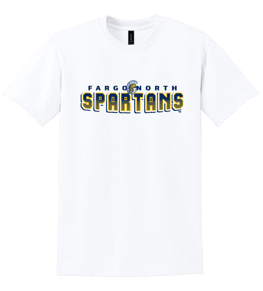 Spartans Sunset White Gildan SS T-shirt 0923