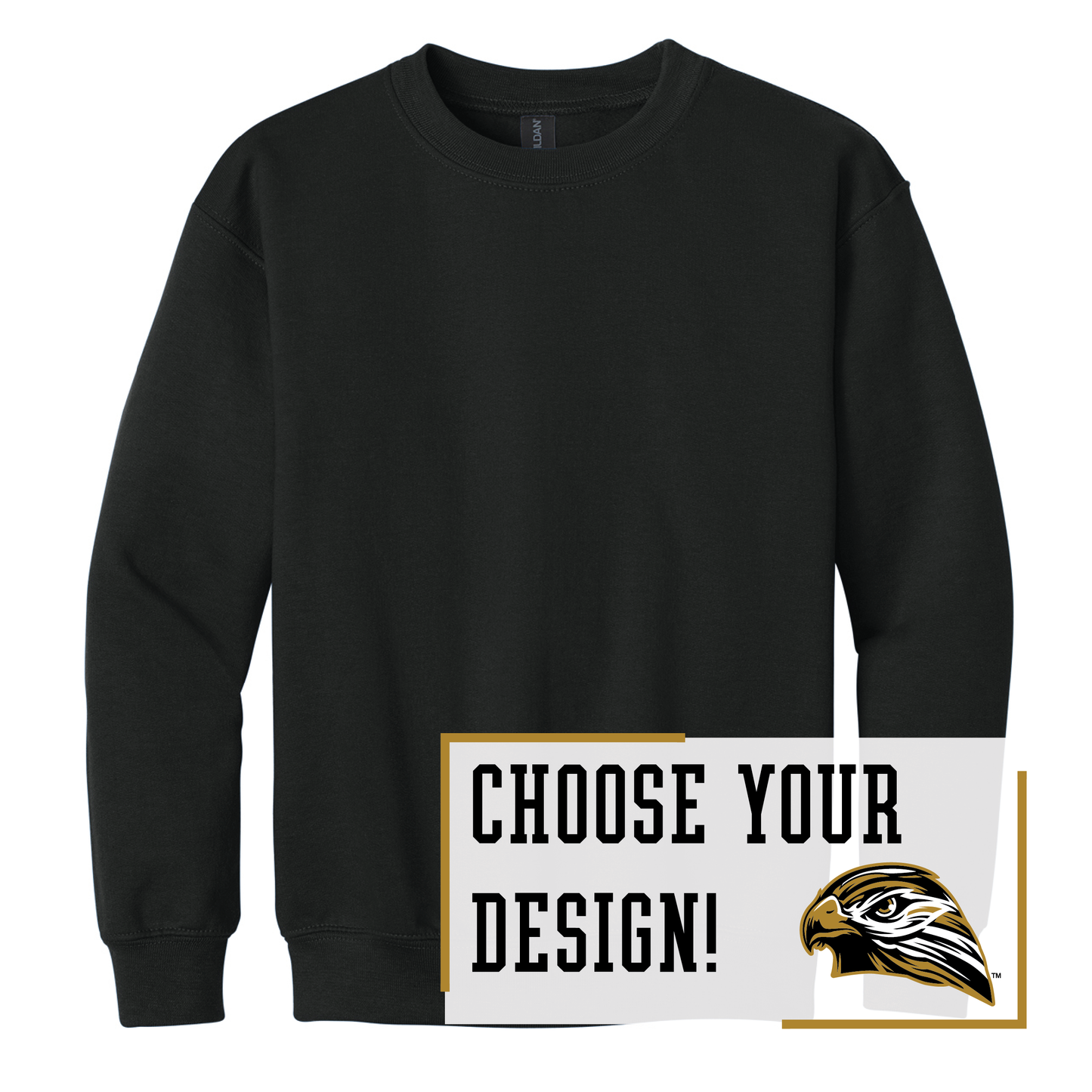 Hawks Gildan® Youth Heavy Blend™ Crewneck Sweatshirt (18000B)