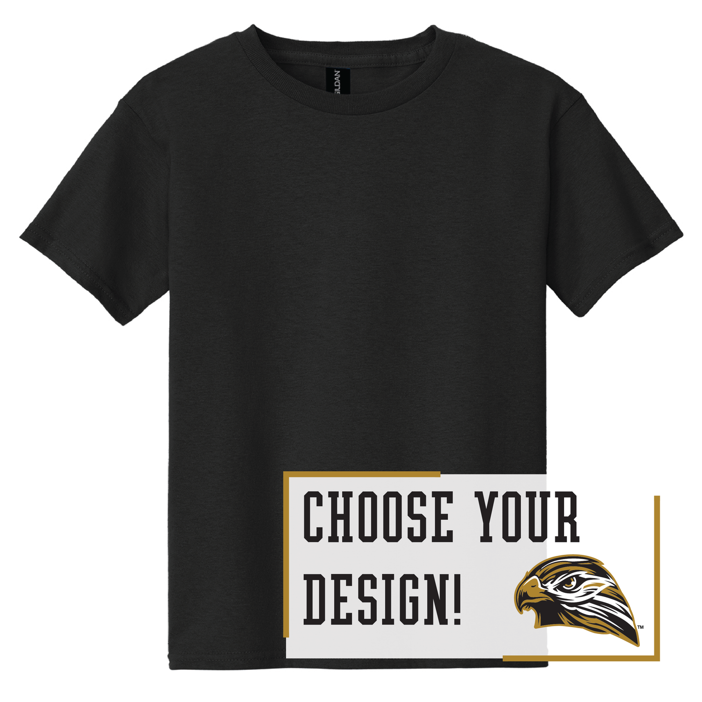 Hawks Gildan® Youth 100% Cotton T-Shirt (5000b)