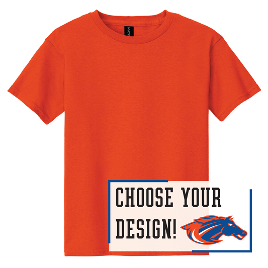 Mustangs Gildan® Youth 100% Cotton T-Shirt (5000b)