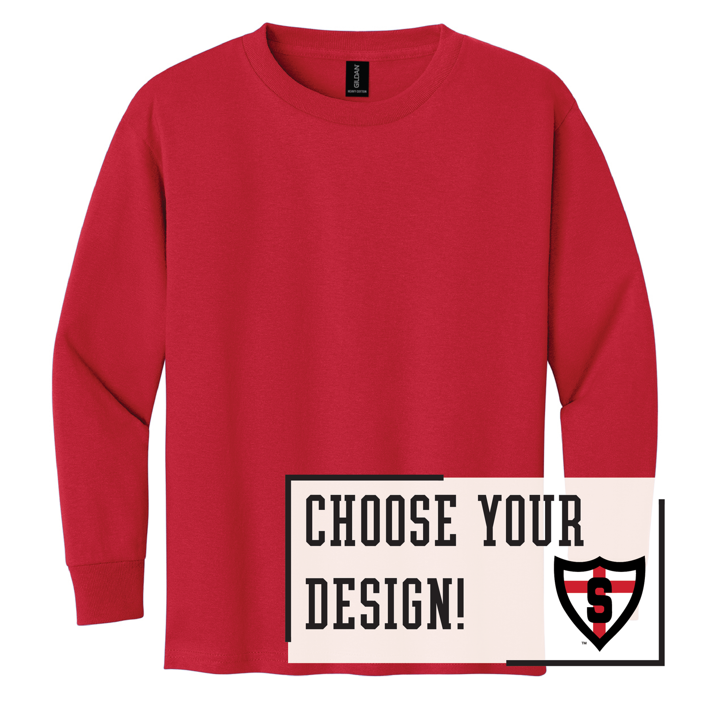 Shanley Gildan® Youth 100% Cotton Long Sleeve T-Shirt (5400b)