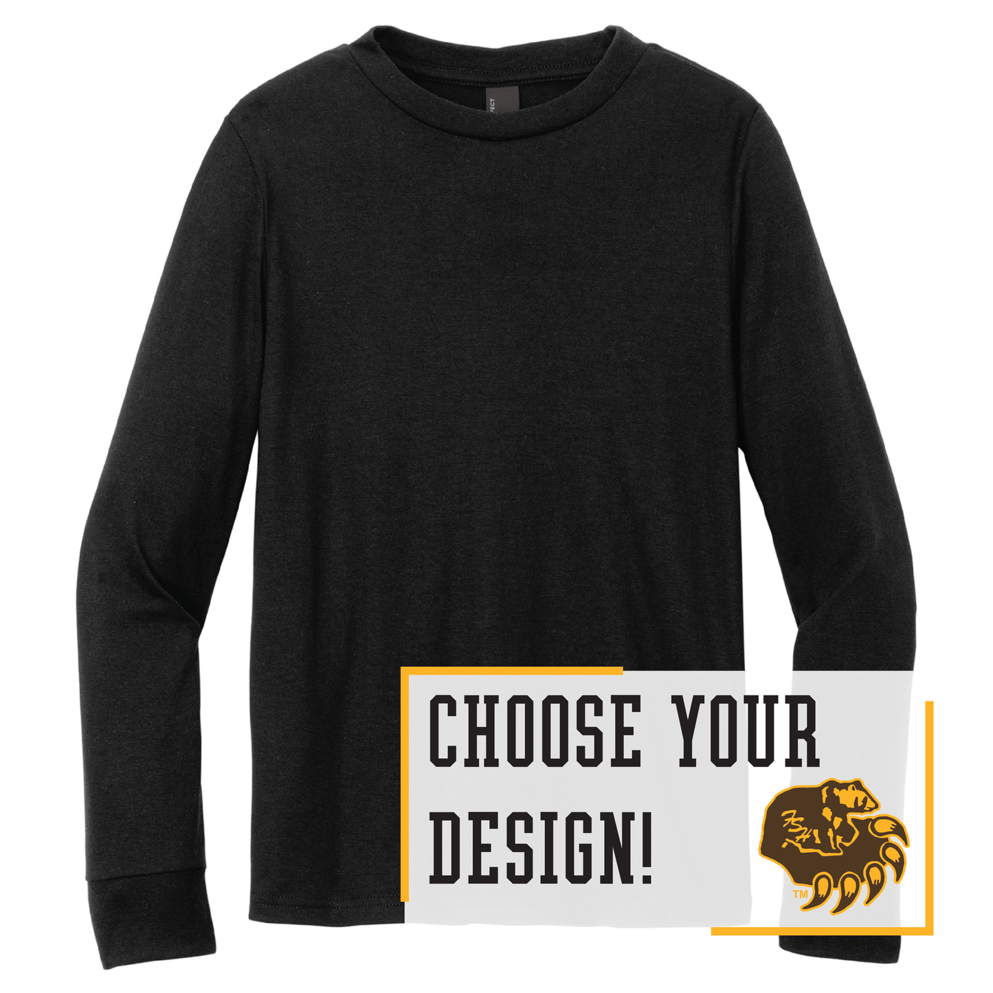 Bruins District® Youth Perfect Tri® Long Sleeve Tee (DT132Y)