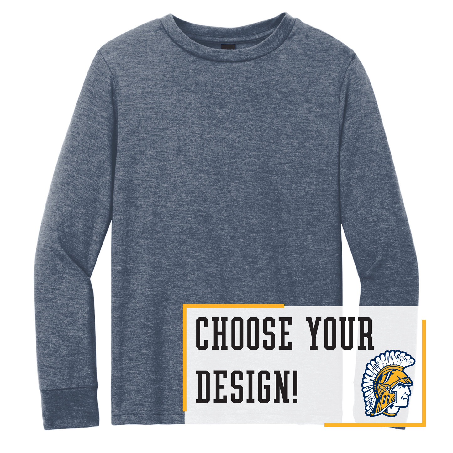 Spartans District® Youth Perfect Tri® Long Sleeve Tee (DT132Y)