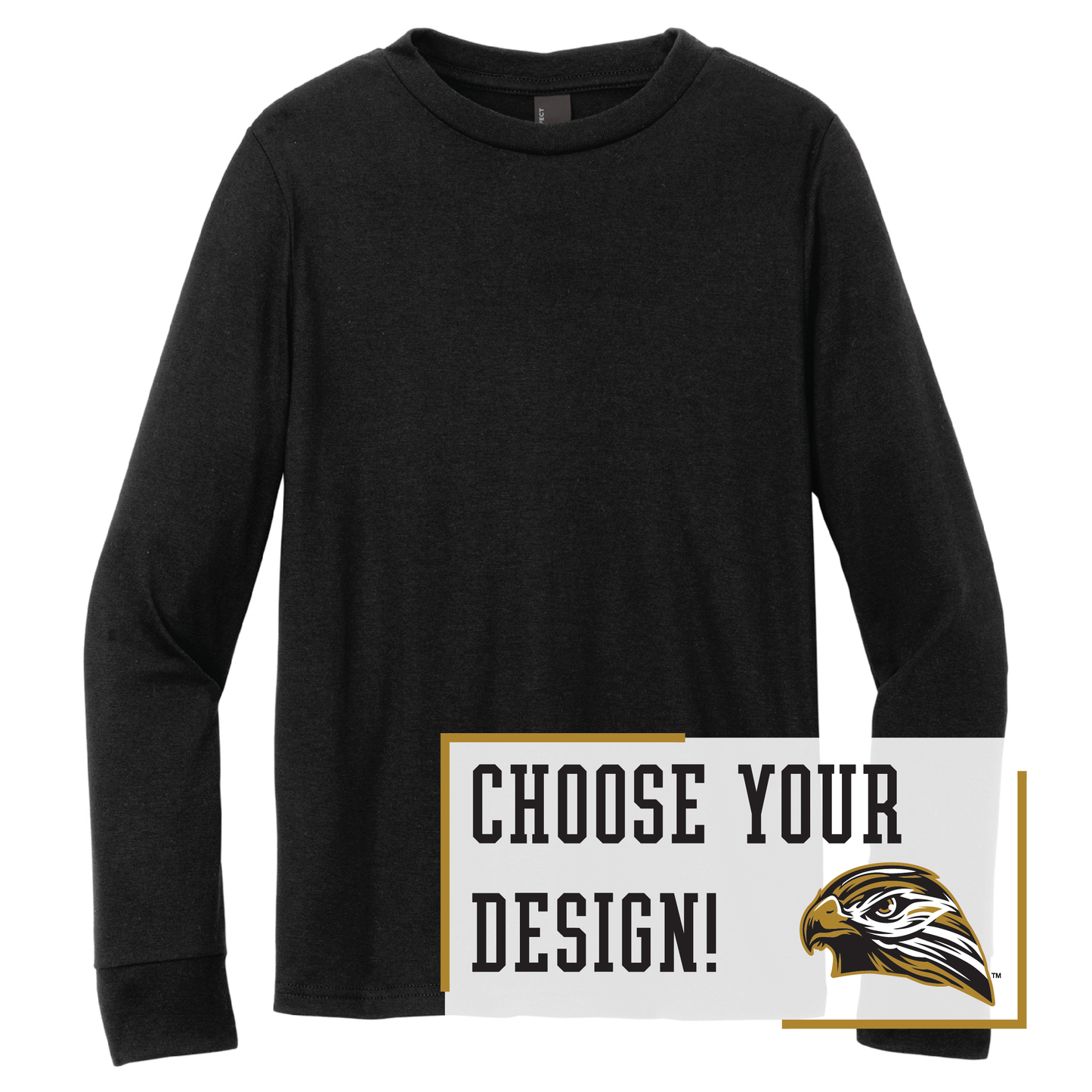 Hawks District® Youth Perfect Tri® Long Sleeve Tee (DT132Y)