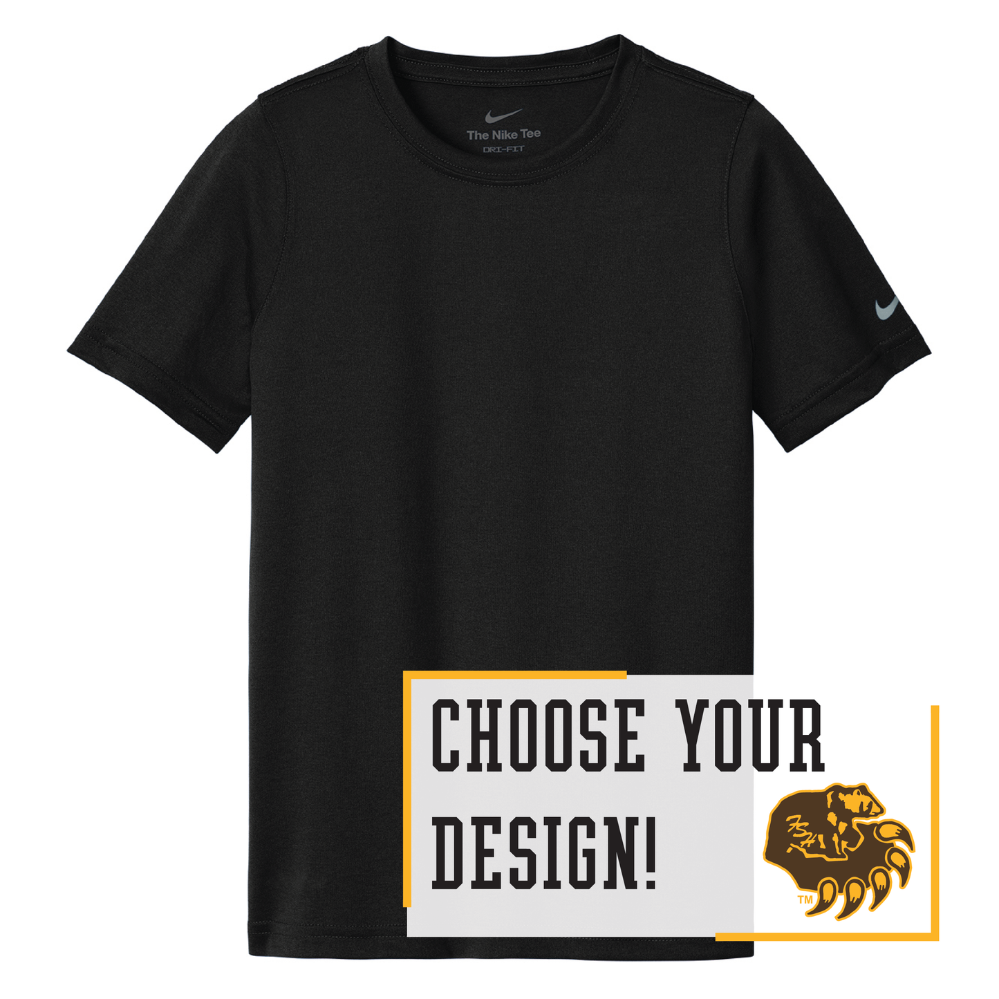 Bruins Nike Youth Swoosh Sleeve rLegend Tee (NKDX8787)