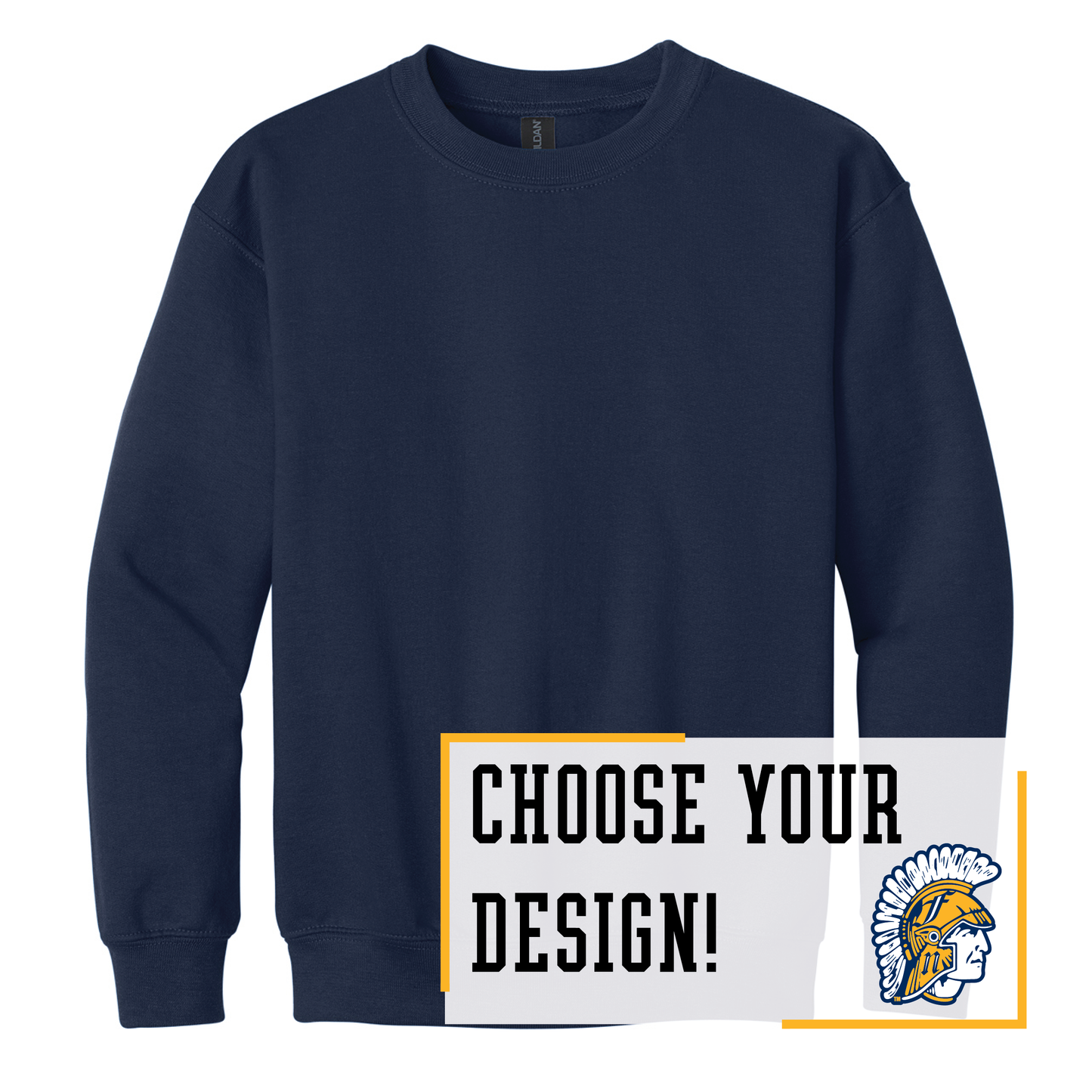 Spartans Gildan® Youth Heavy Blend™ Crewneck Sweatshirt (18000B)