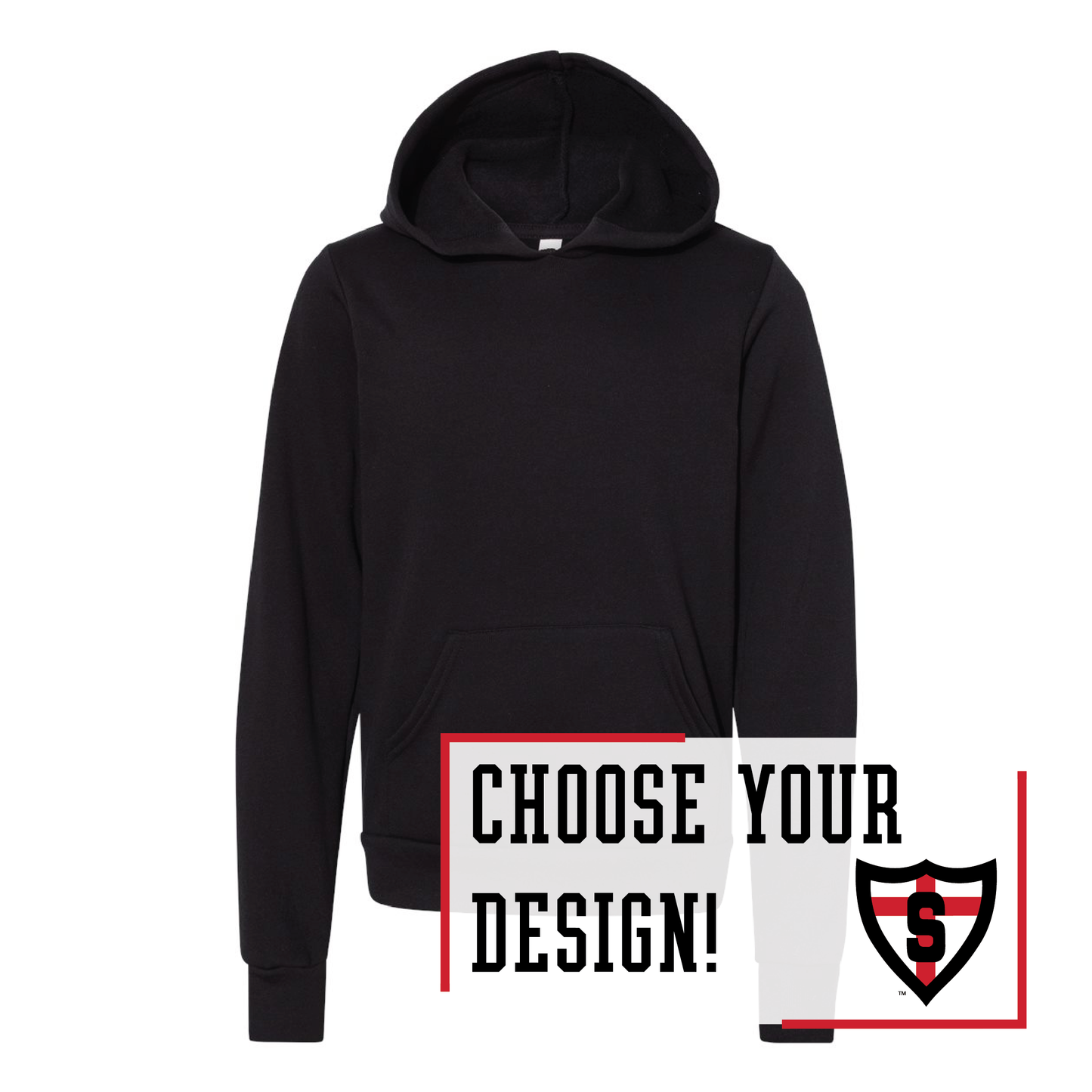 Shanley BELLA+CANVAS® Youth Sponge Fleece Hoodie (3719Y)
