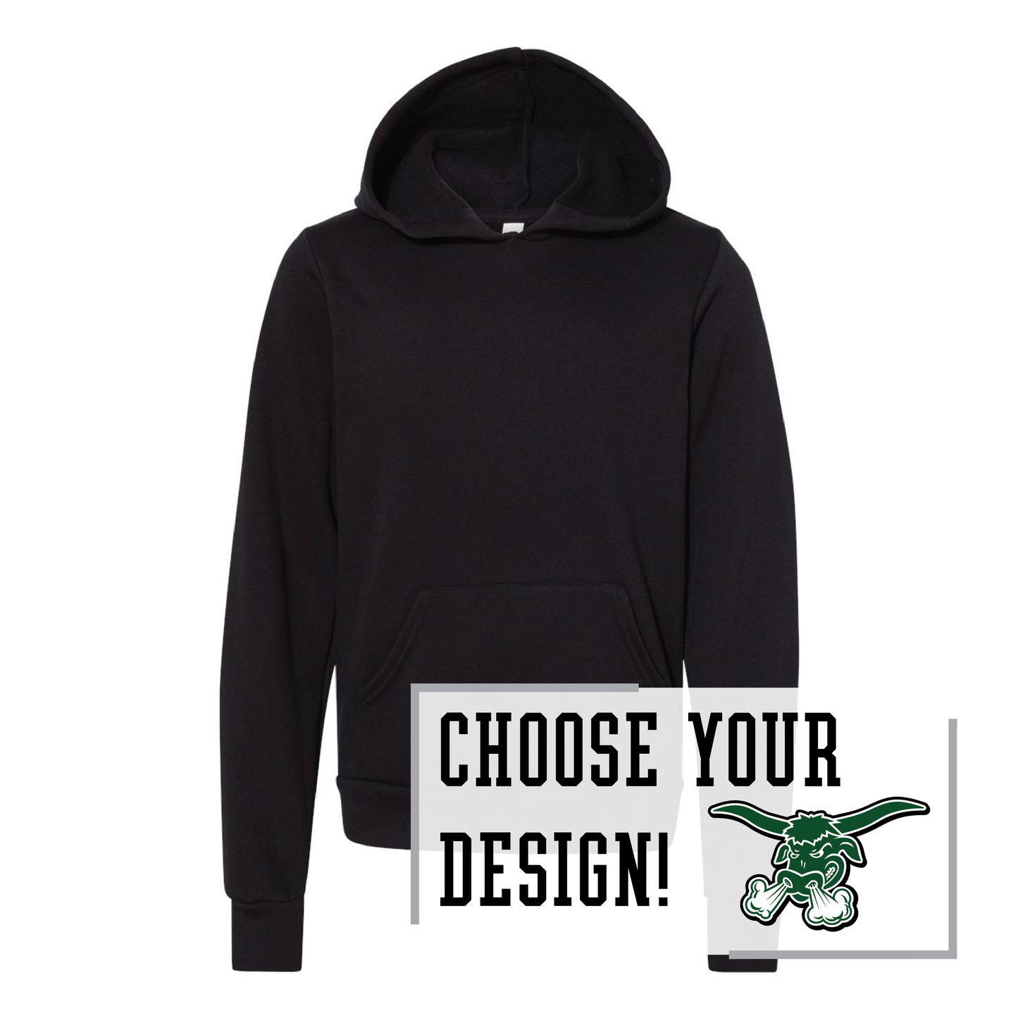 Packers BELLA+CANVAS® Youth Sponge Fleece Hoodie (3719Y)