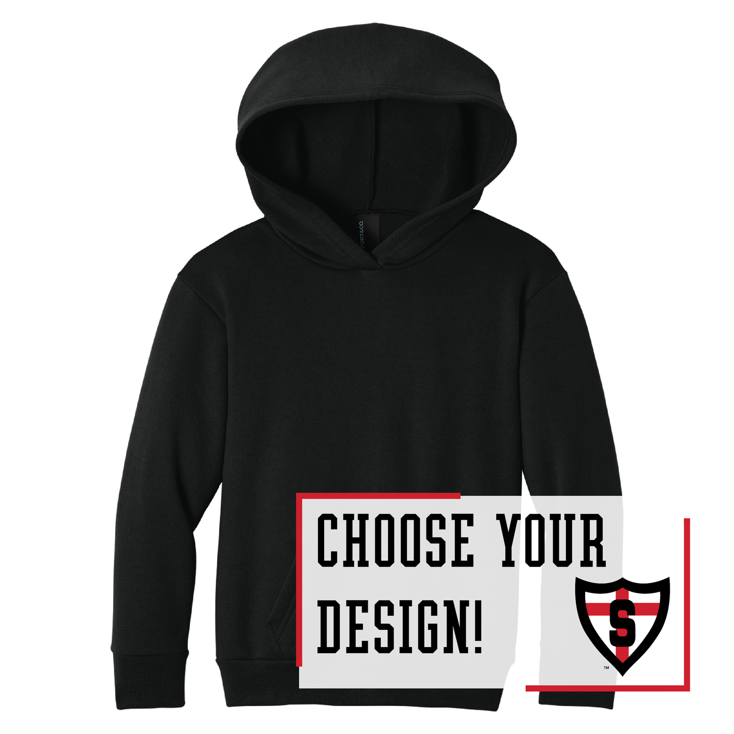 Shanley Port & Co™ Youth Pullover Hooded Sweatshirt (PC68YH)