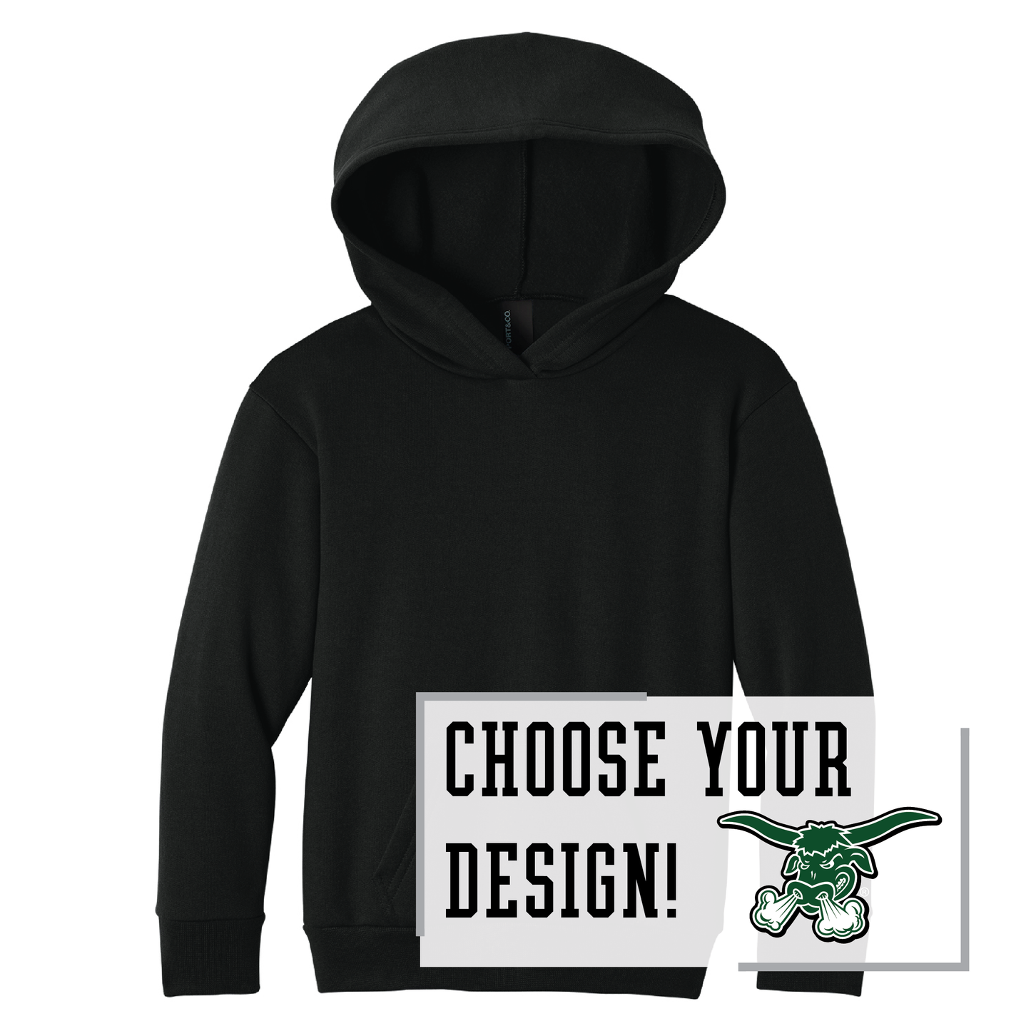 Packers Port & Co™ Youth Pullover Hooded Sweatshirt (PC68YH)