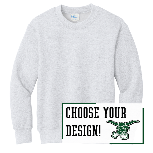Packers Port & Co™ Youth Core Fleece Crewneck Sweatshirt (PC78Y)